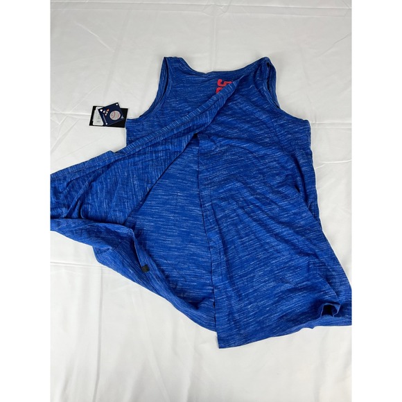 New Era MLB Chicago Cubs Tank‎ Top Womens S Blue Baseball Sleeveless Shirt - Picture 7 of 9